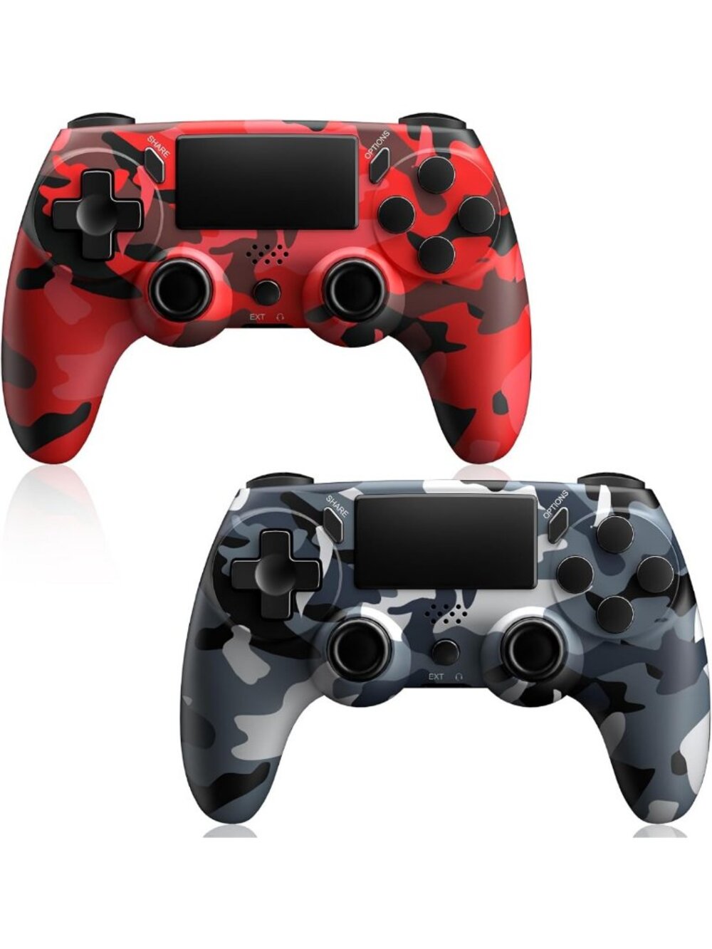 2 Pack Wireless Controllers for PS4 - Motion Sensor, Touch Pad, Headphone Jack